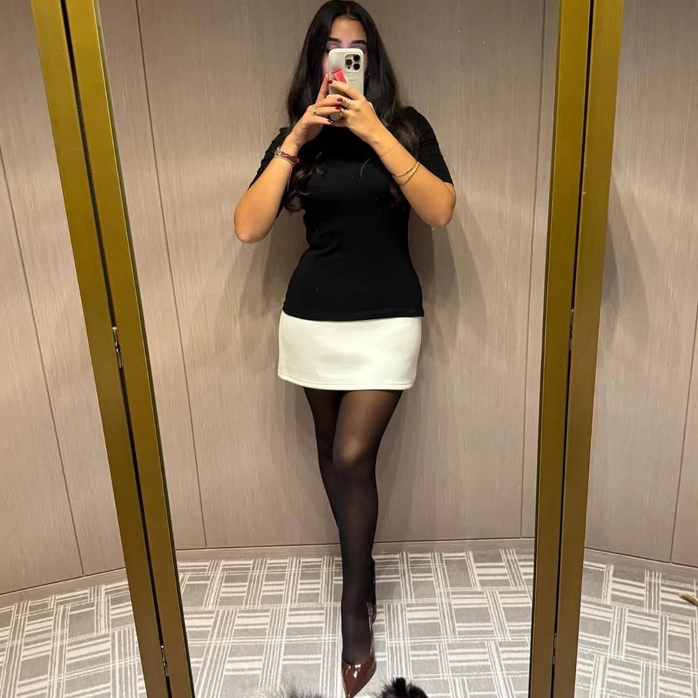 Lisbeth High Neck Mini Dress