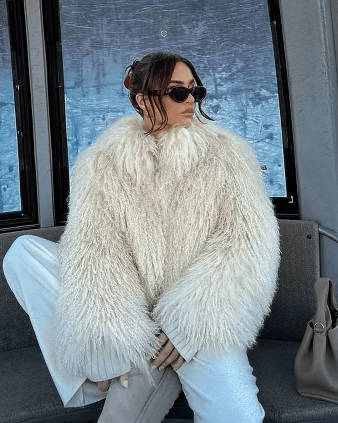 Liza Fuzzy Faux Fur Coat