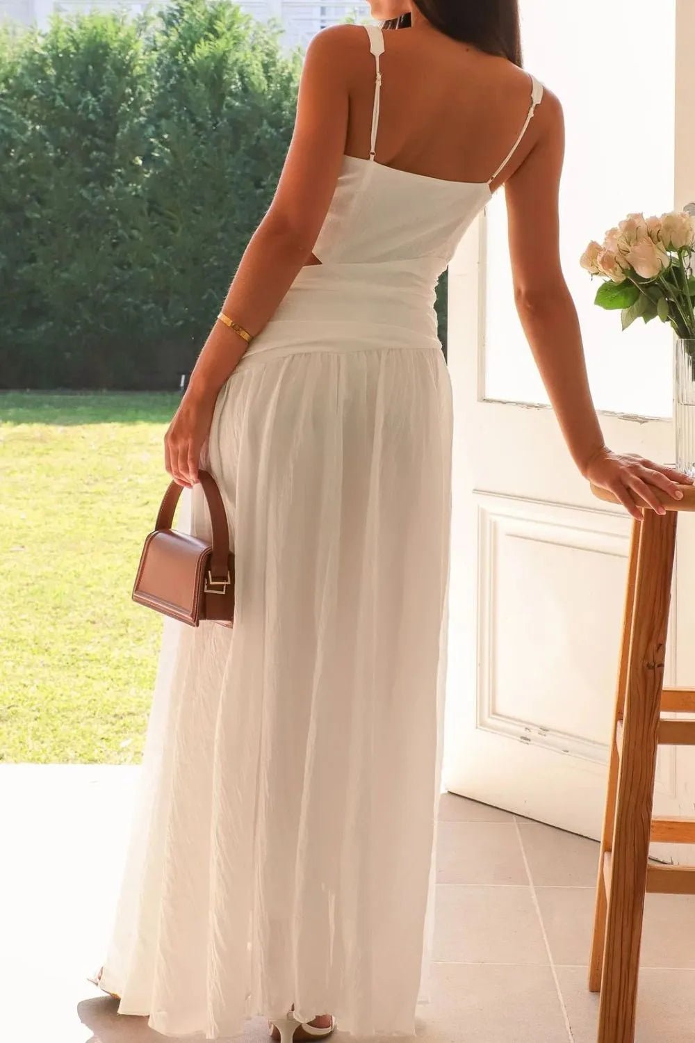 Lolita Cut-Out Ruched Maxi Dress