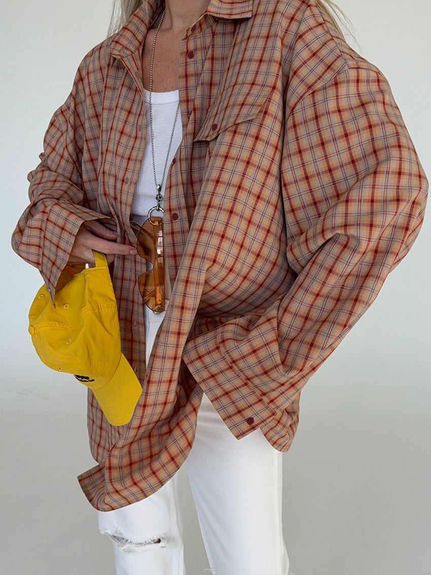 Fenna oversized ternet skjorte