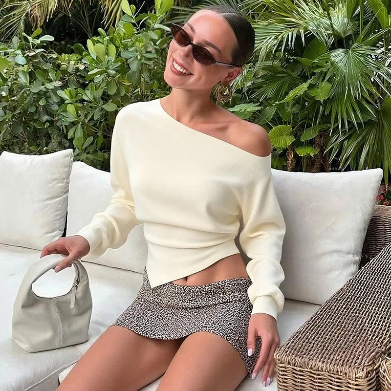 Long Sleeve Split Sweater