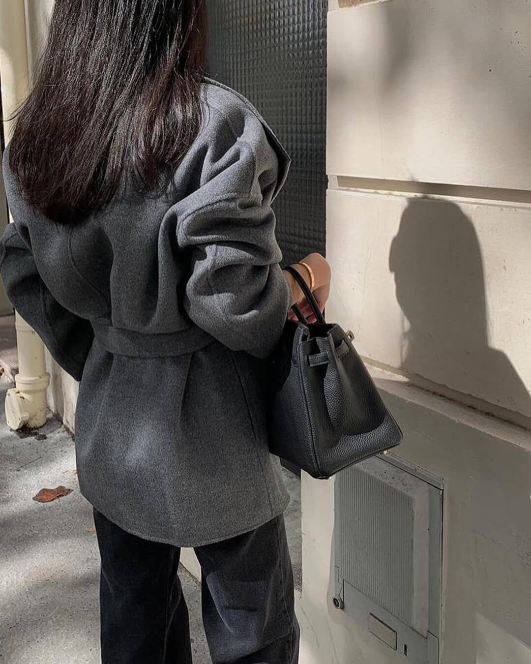 Cappotto a portafoglio con cintura Lorelie
