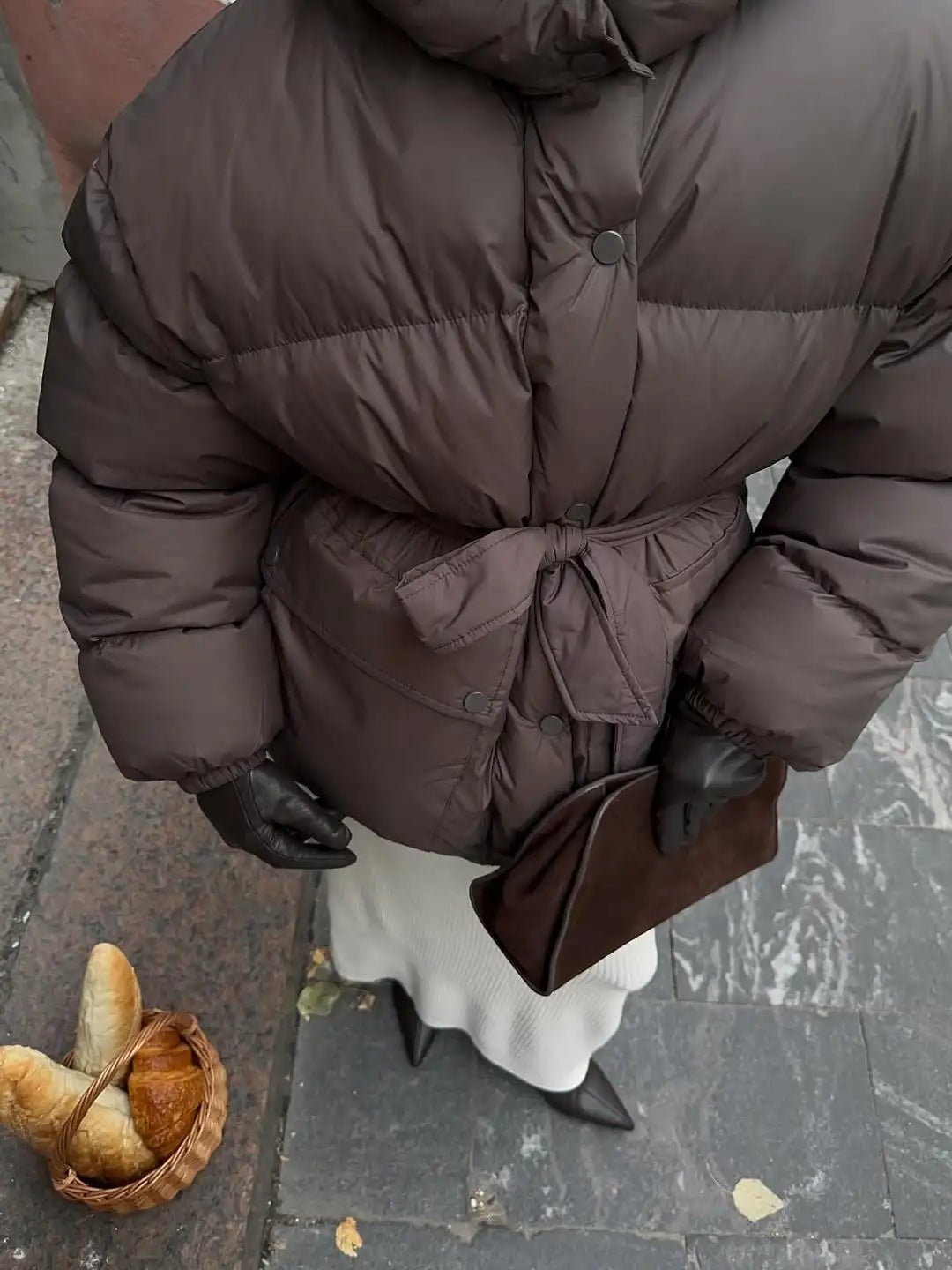 Cappotto con cappuccio e lacci Lorna