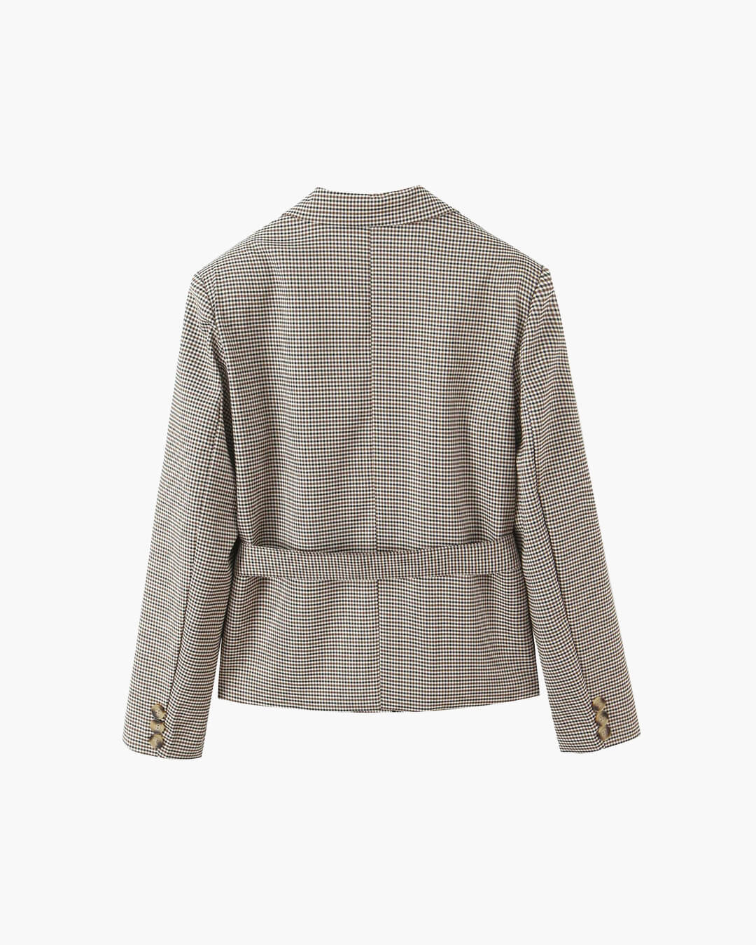Lucy Houndstooth Belted Shorts Suit