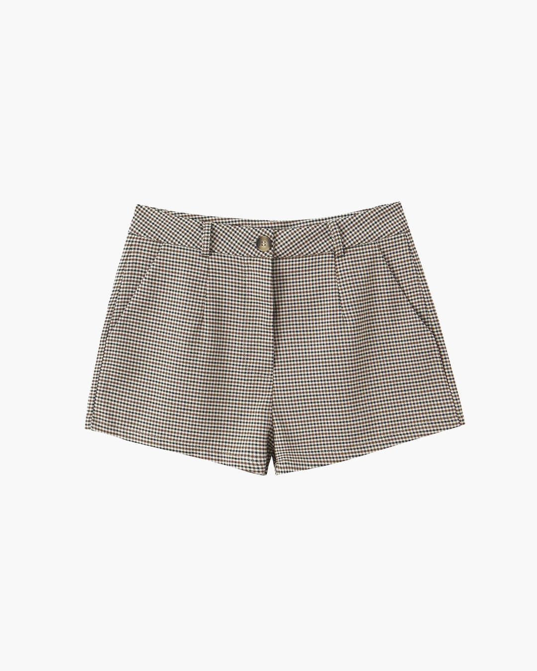 Lucy Houndstooth Belted Shorts Suit