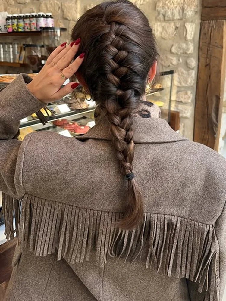 Marcelle Blazerjacke mit Fransen