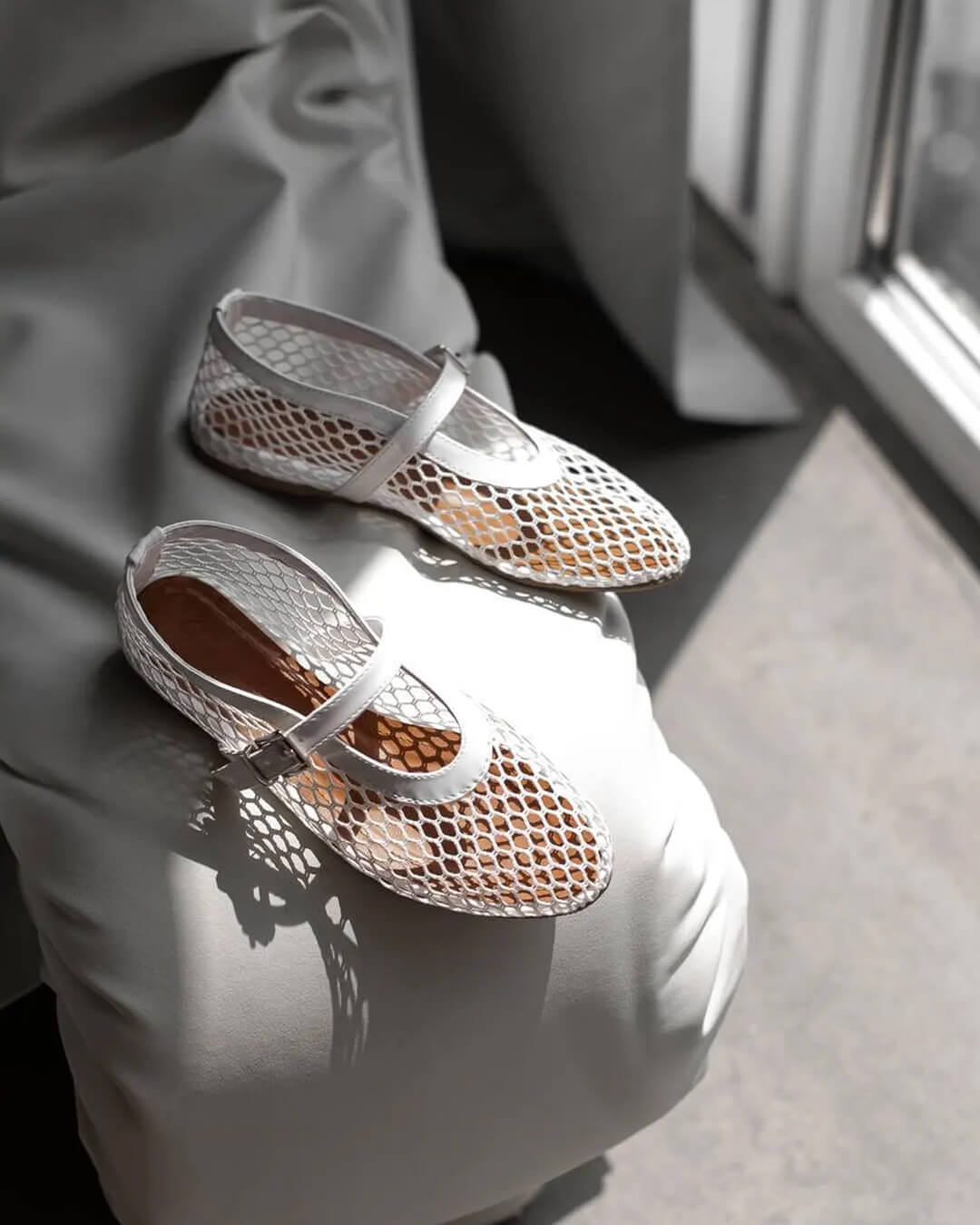 Margaux ballerinaskor i mesh