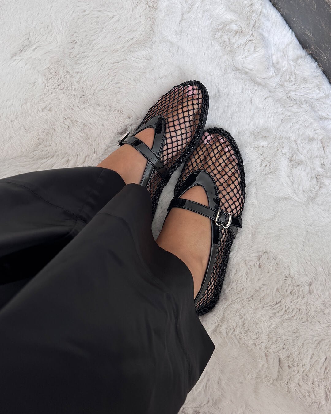 Margaux ballerinaskor i mesh