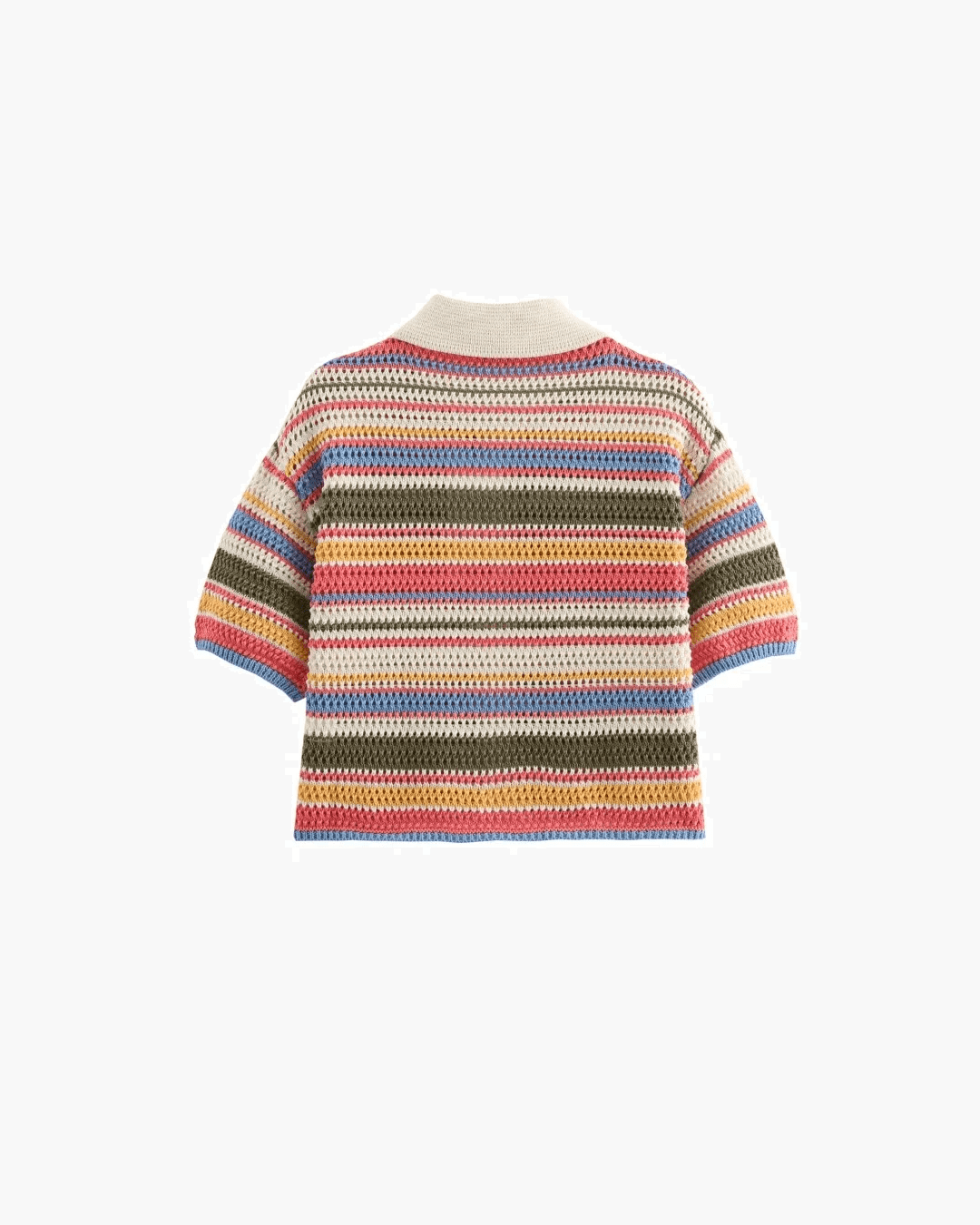 Conjunto curto de malha às riscas Margot
