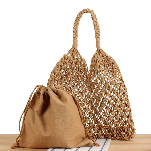 Margot Woven Beach Tote