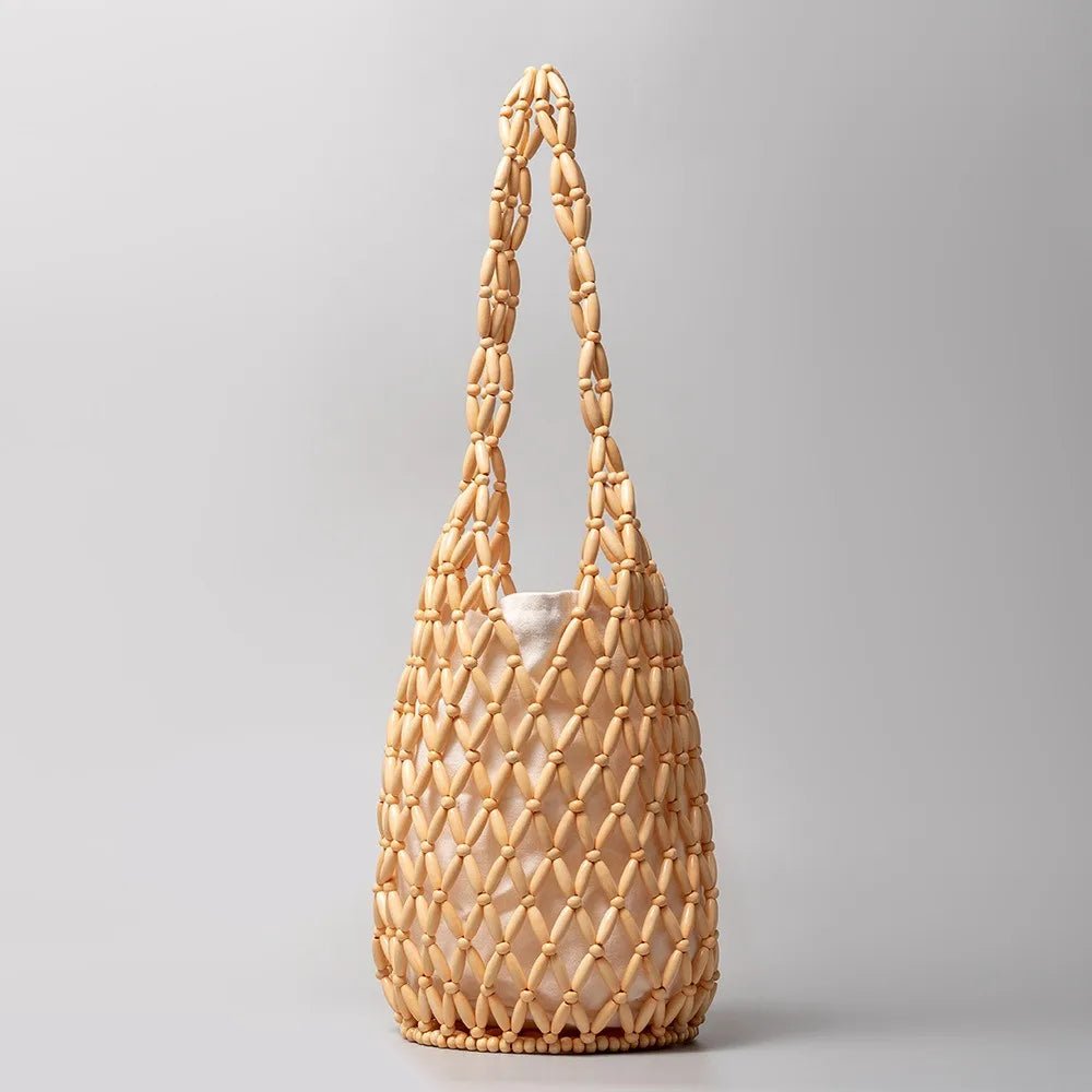 Margot Woven Beaded Tote Bag