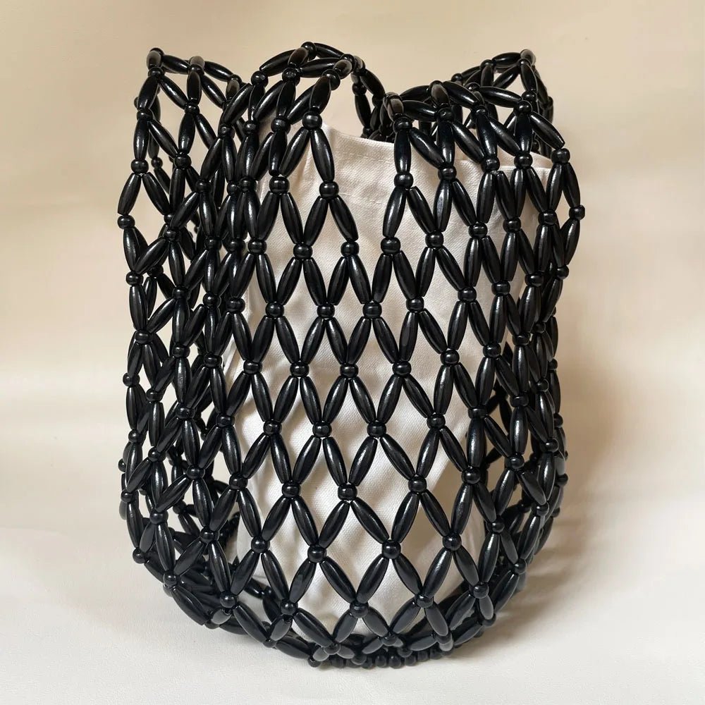 Margot Woven Beaded Tote Bag