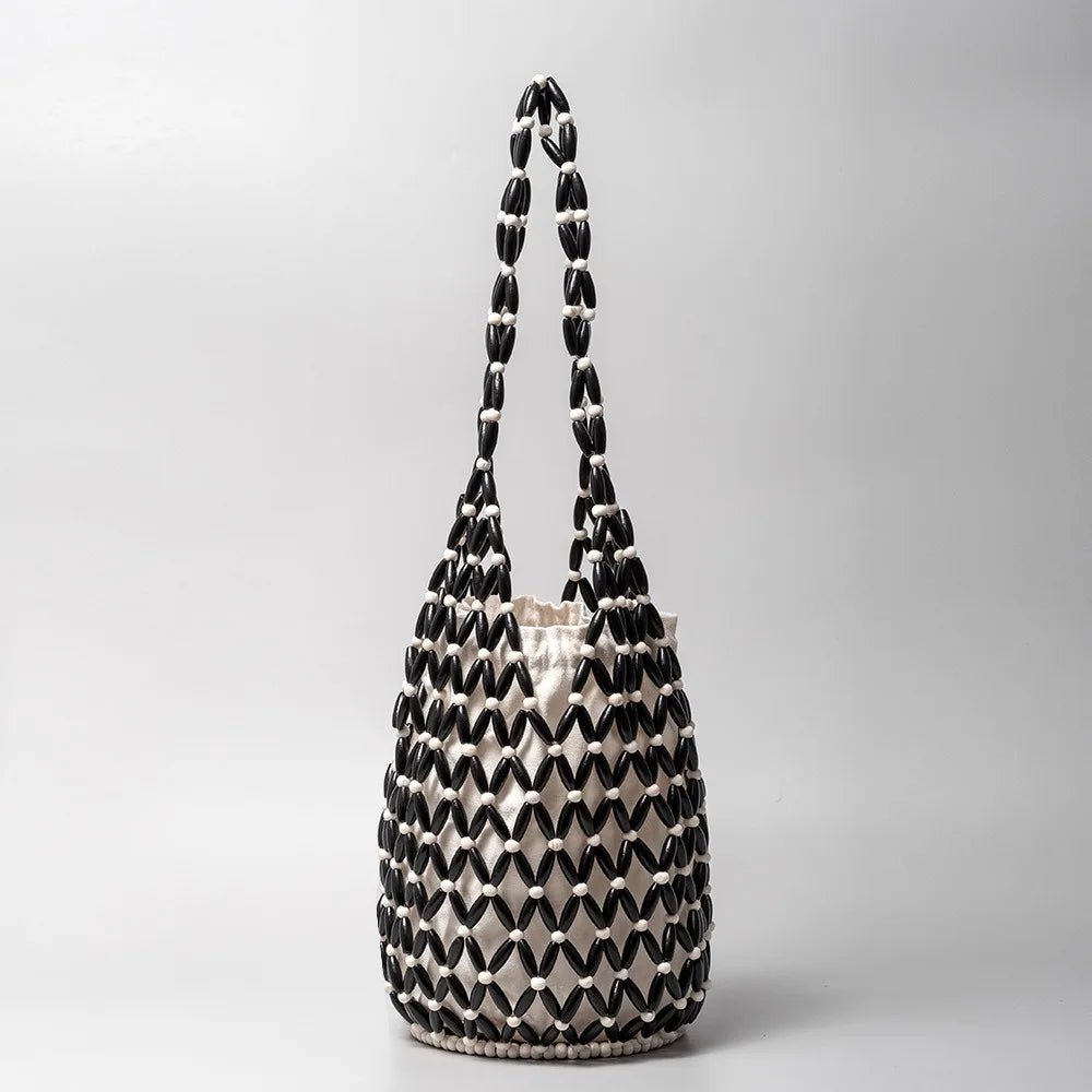 Margot Woven Beaded Tote Bag