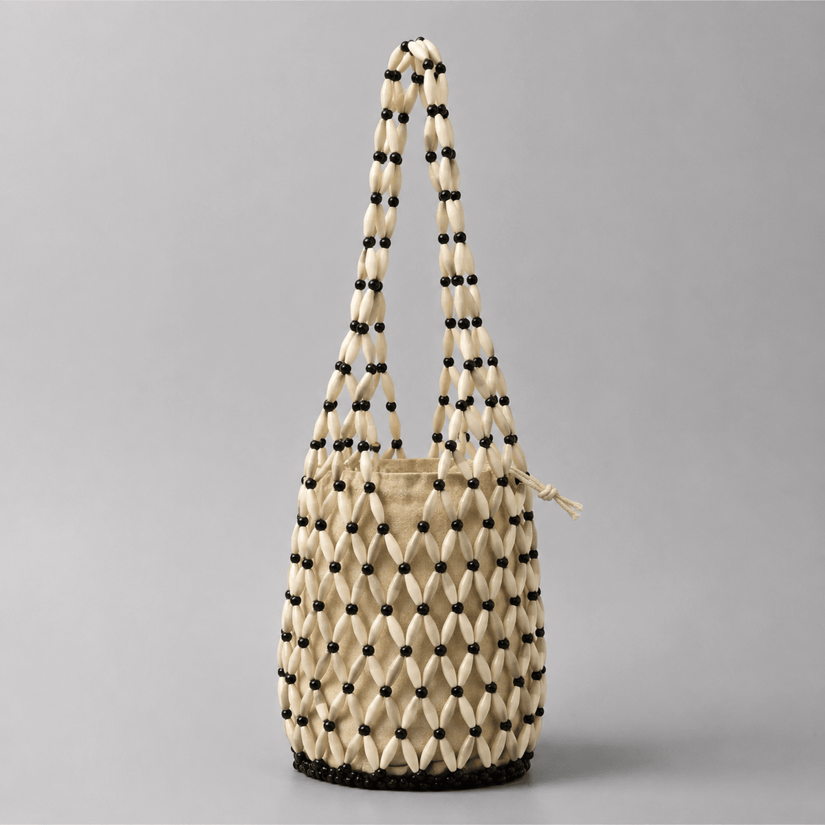 Margot Woven Beaded Tote Bag