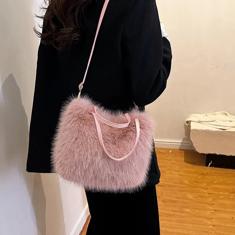 Maricar Faux Fur Crossbody Bag