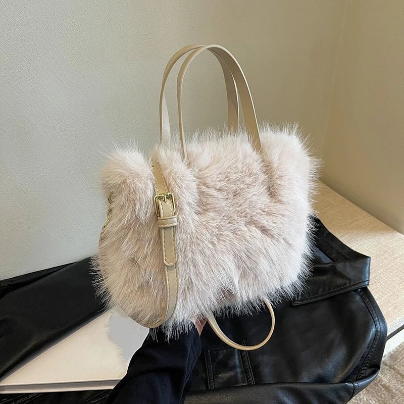 Maricar Faux Fur Crossbody Bag