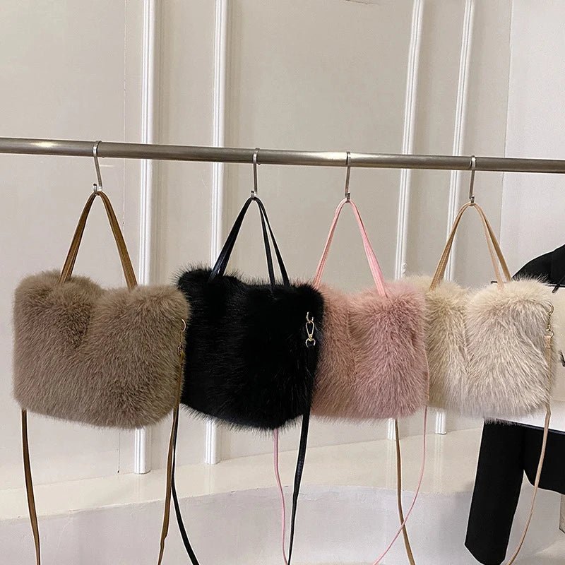 Maricar Faux Fur Crossbody Bag