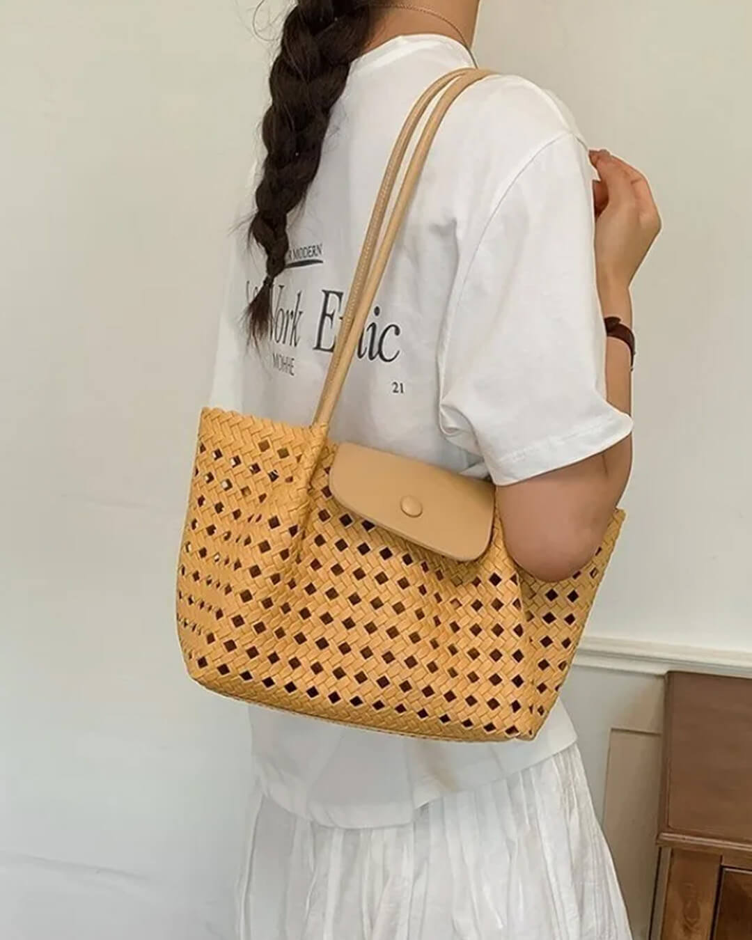 Sac bandoulière embossé Marina