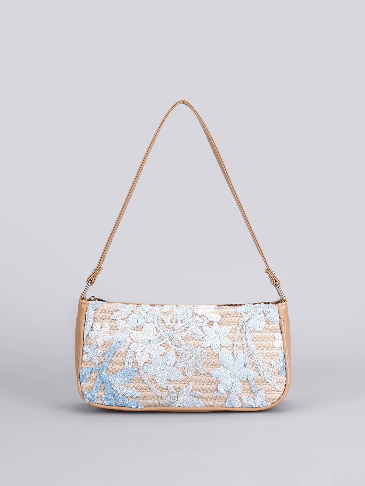 Borsa a spalla Marina ricamata con paillettes