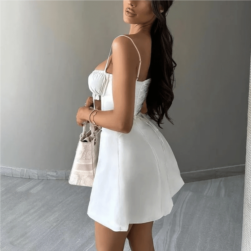 Minivestido veraniego con cordones Marisol