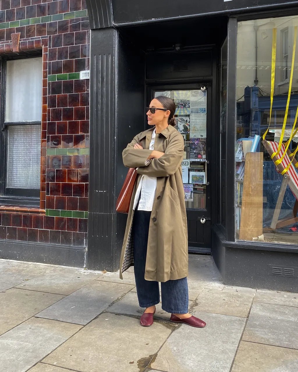 Trench long Mavy boutonné