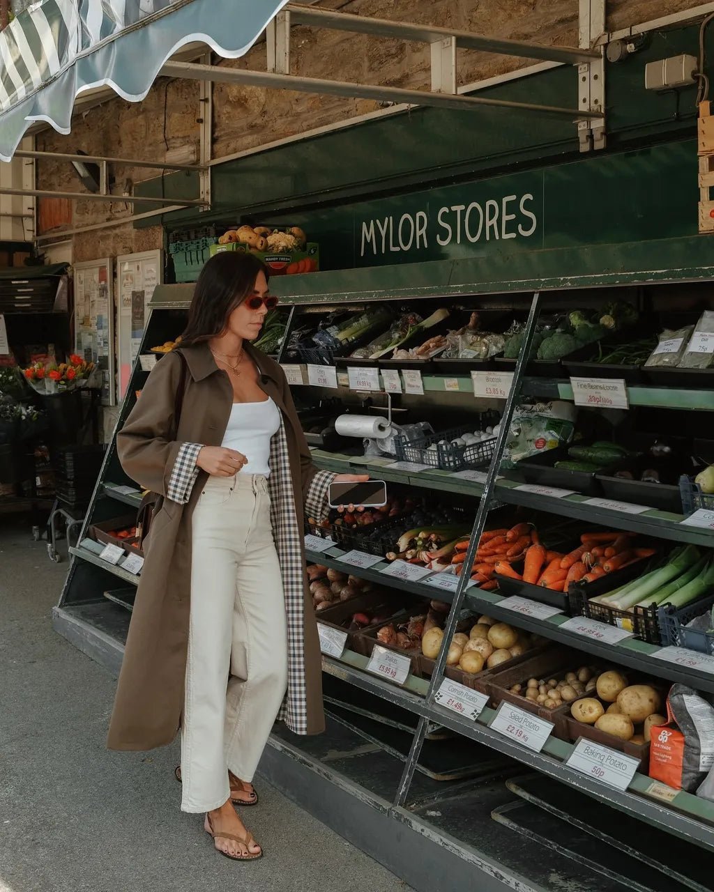 Trench long Mavy boutonné