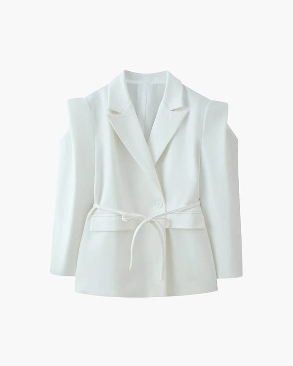 Megan Tie-Front Blazer