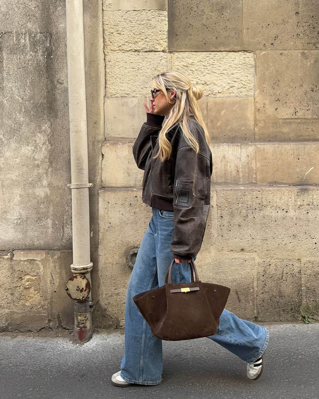 Mala em camurça Melanie