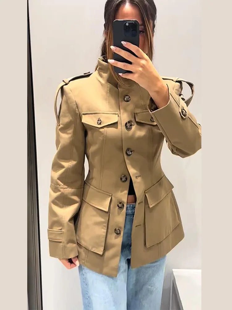 Trenchcoat Melinda met slim fit