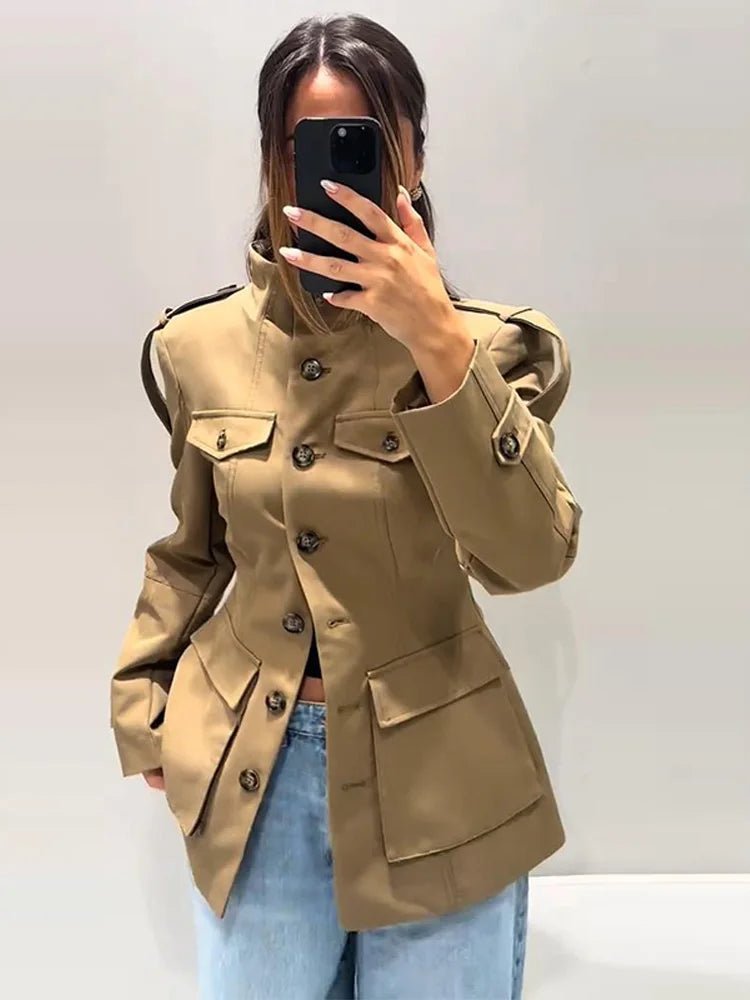 Trenchcoat Melinda met slim fit