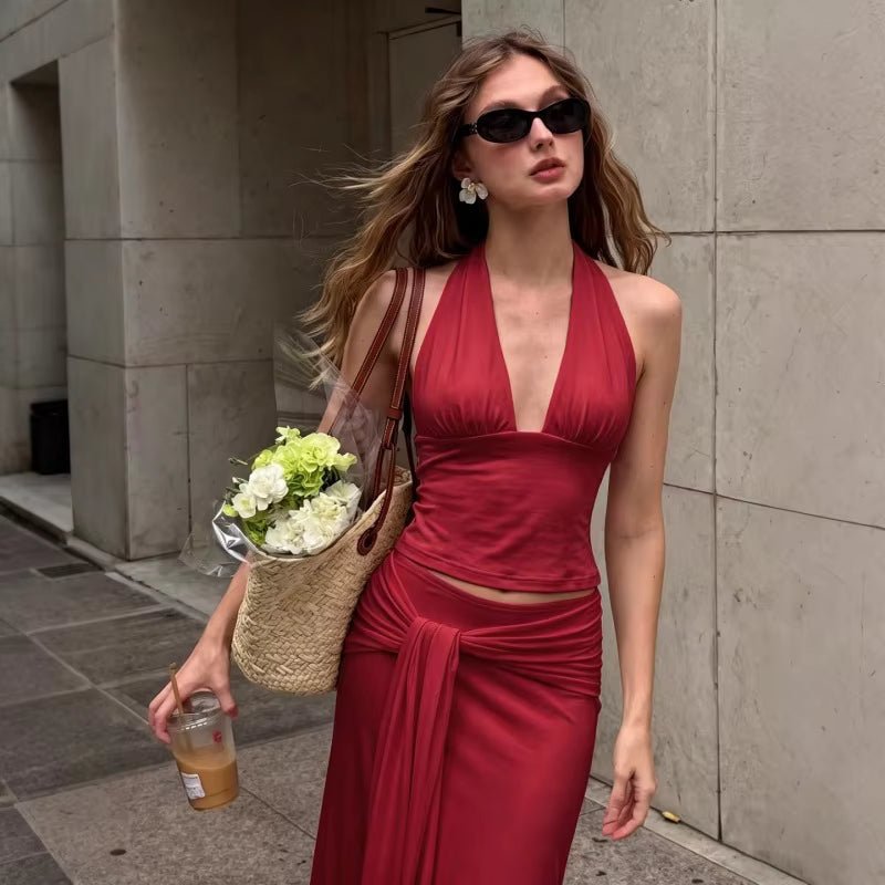 Zweiteiliges Rockset „Melissa“ mit Neckholder