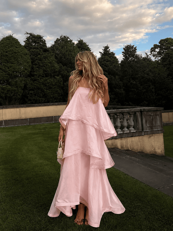 Maxivestido de volantes en capas Mila