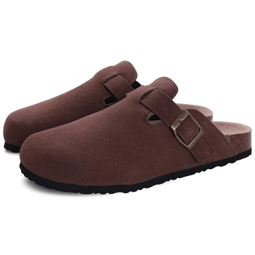 Minerva Adjustable Buckle Slip-On Sandals