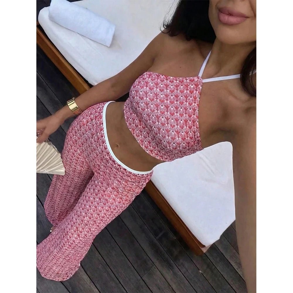 Ensemble bikini trois pièces à col montant Natalie