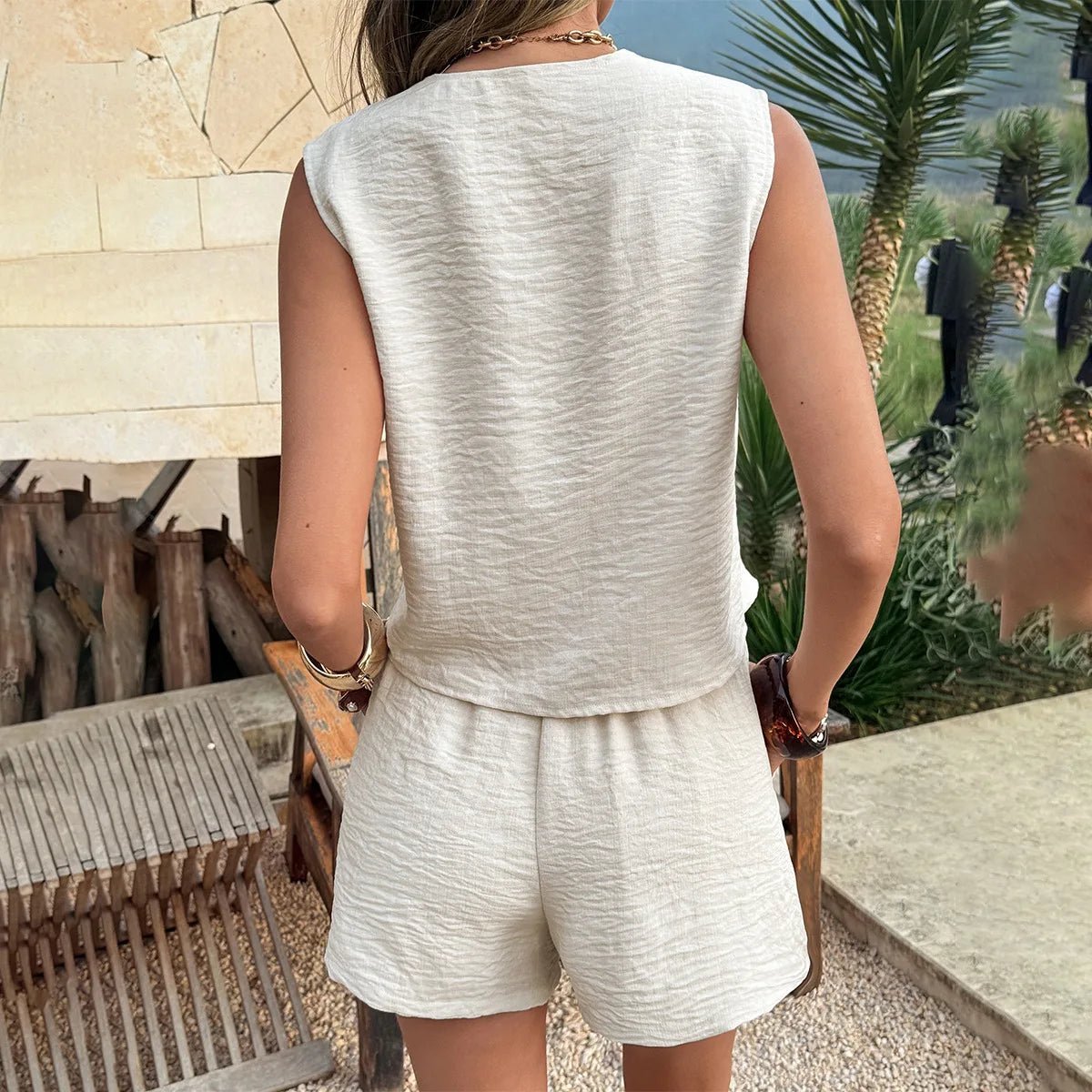 Nia Two-Piece Sleeveless Lounge Set