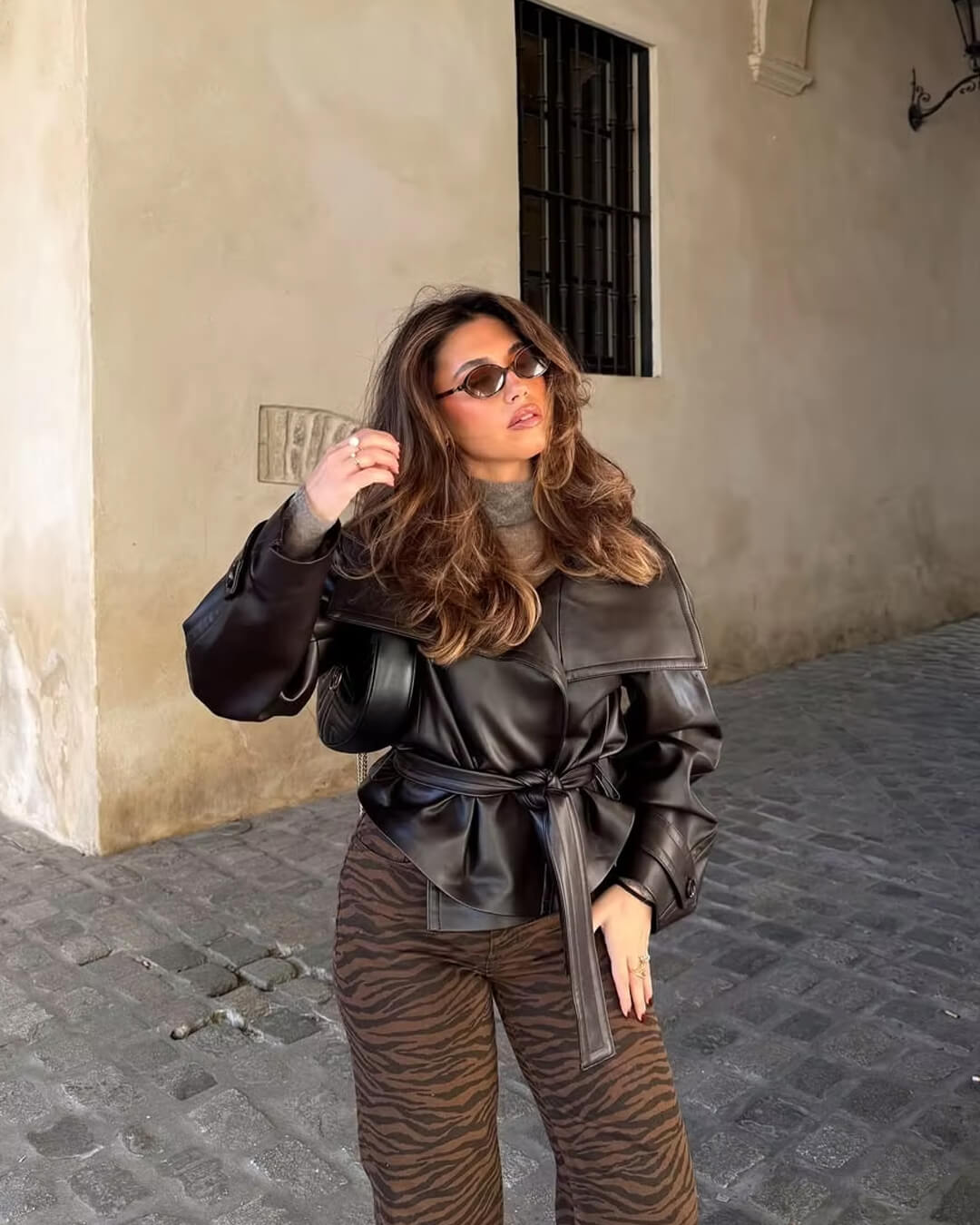 Δερμάτινο μπουφάν Nina