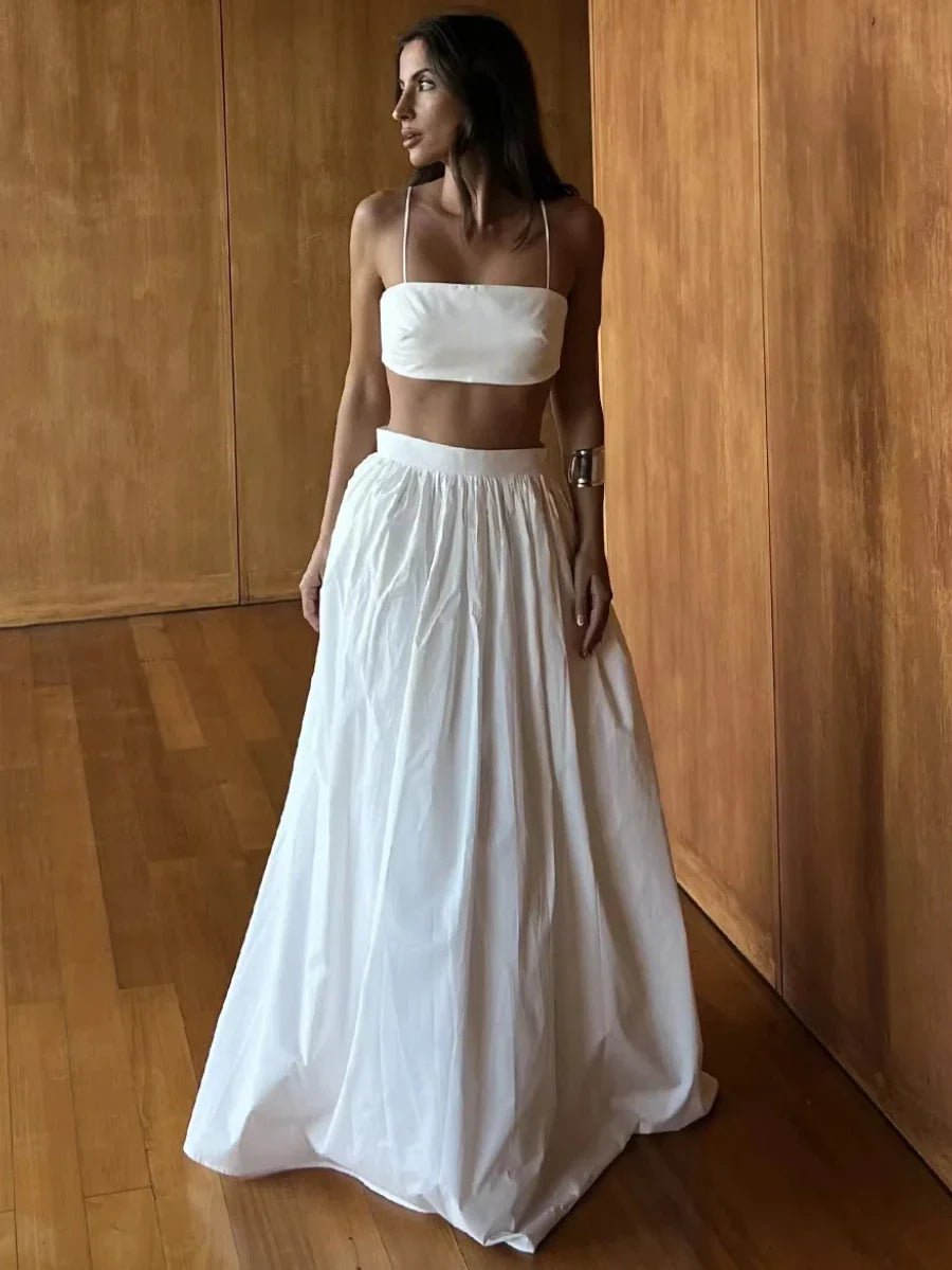 Conjunto de punto de dos piezas a rayas Olivia