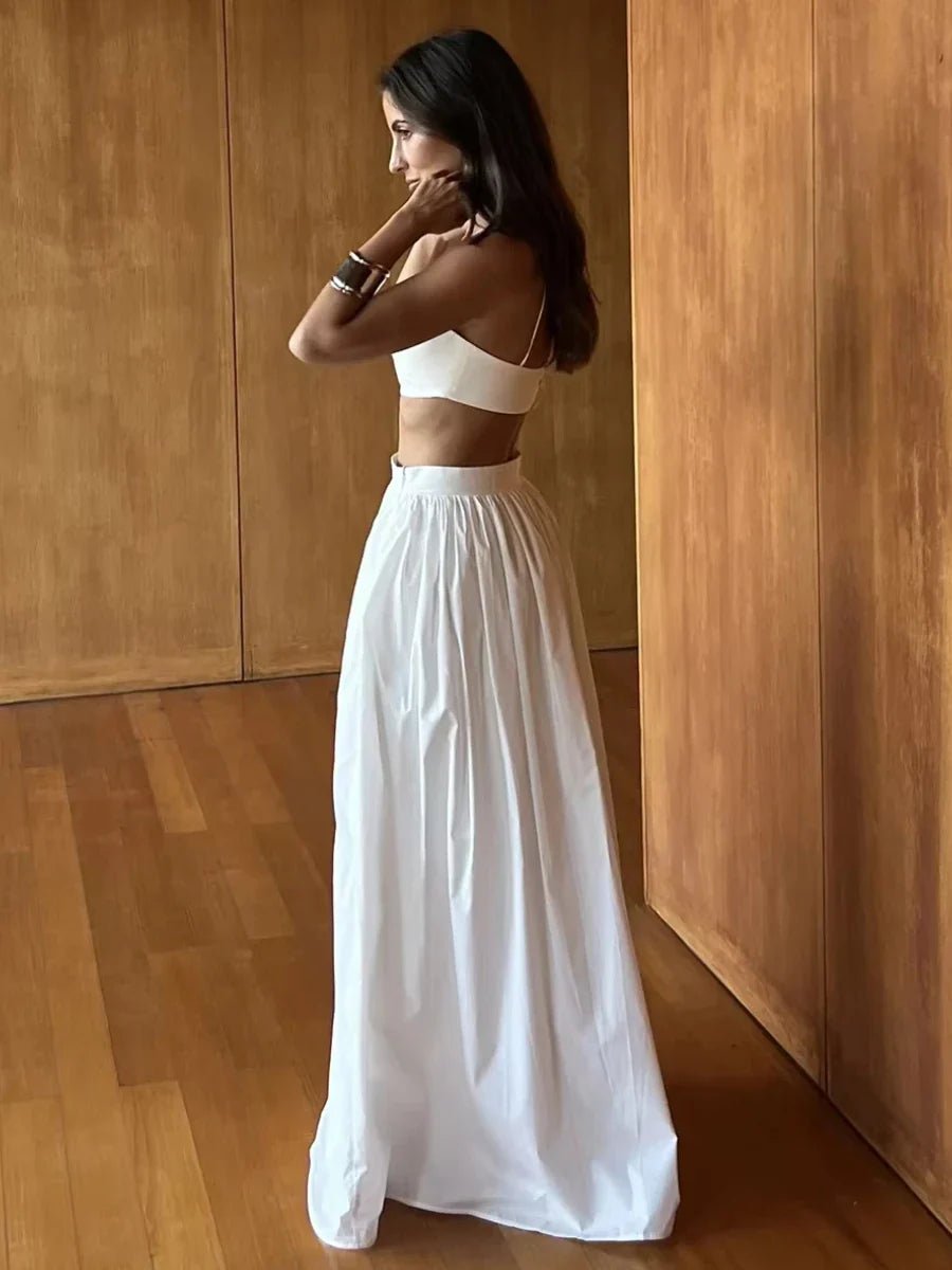 Conjunto de punto de dos piezas a rayas Olivia