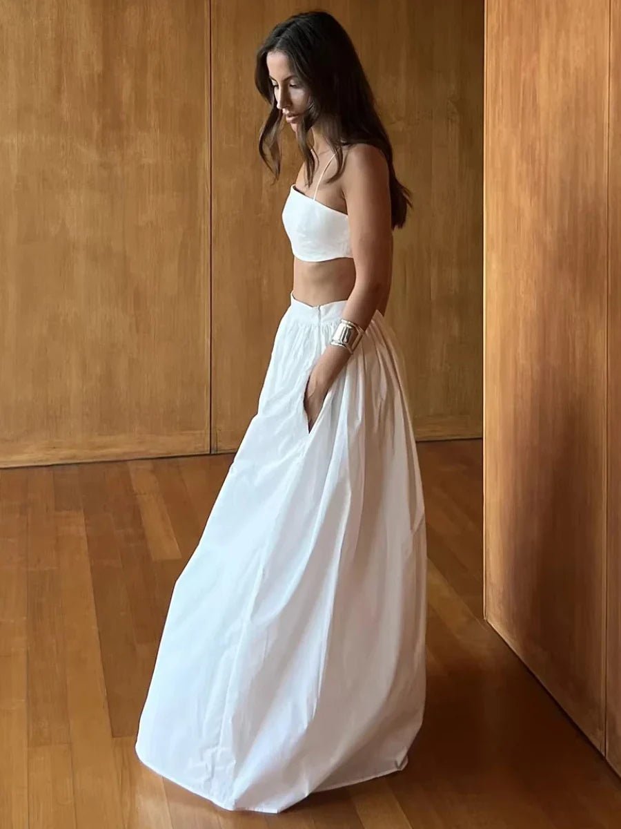 Conjunto de punto de dos piezas a rayas Olivia