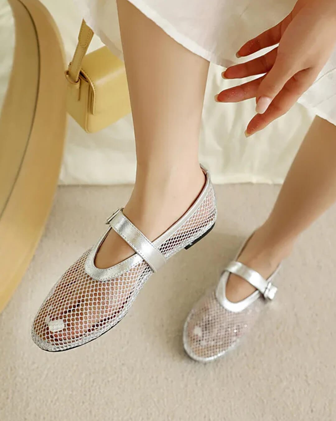 Ballerines en mesh à boucles Ondine