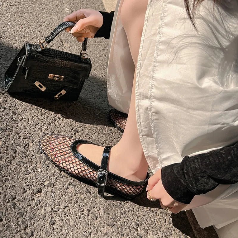 Ballerines en mesh à boucles Ondine