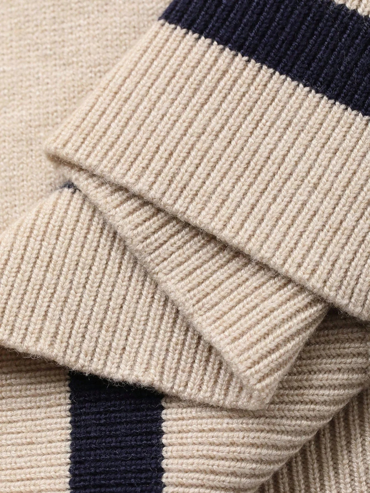 Paris Color Block Knit Polo Top