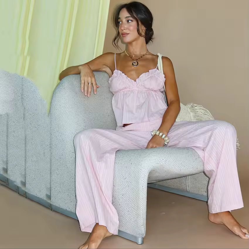 Ensemble pyjama Peyton à volants