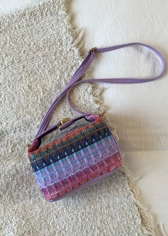 Raphaela vävd raffia-väska med axelrem