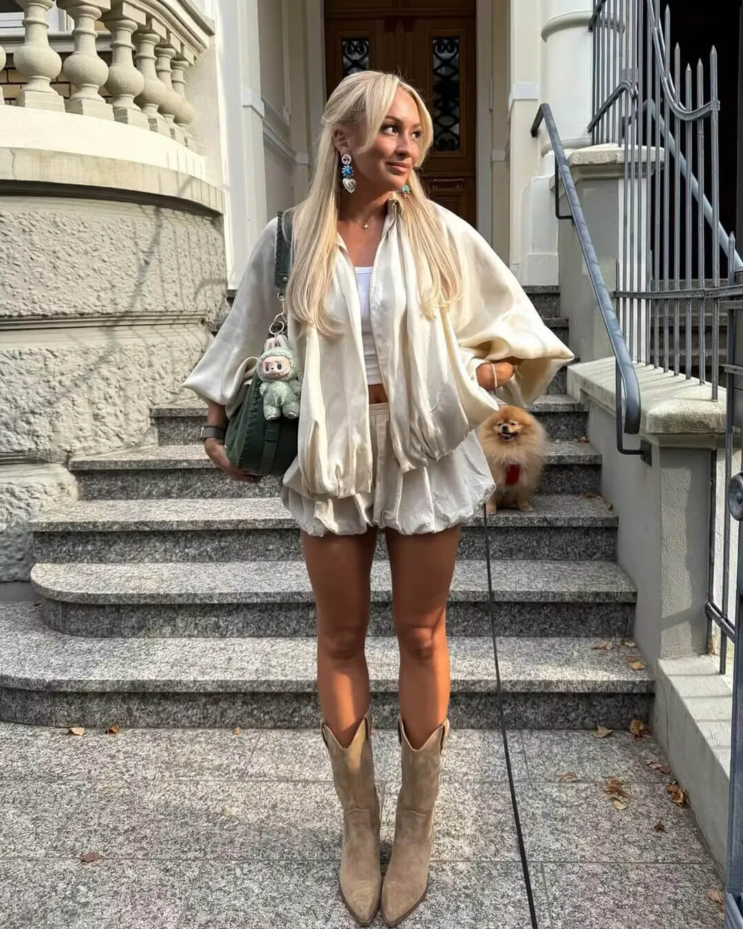 Giacca plissettata con zip Ritchel