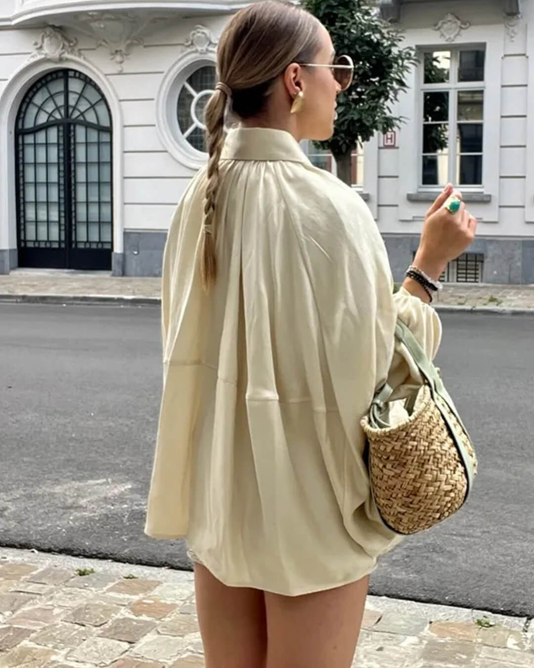 Giacca plissettata con zip Ritchel
