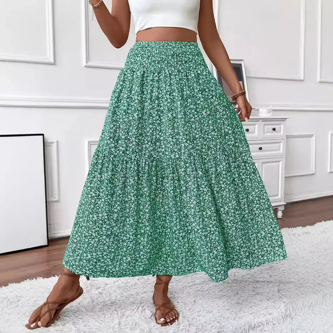 Rivka boho-maxirok met bloemenprint