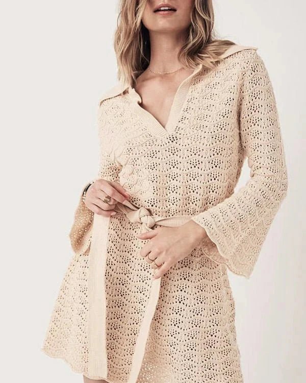 Abito Rose con scollo a V e inserti cut-out