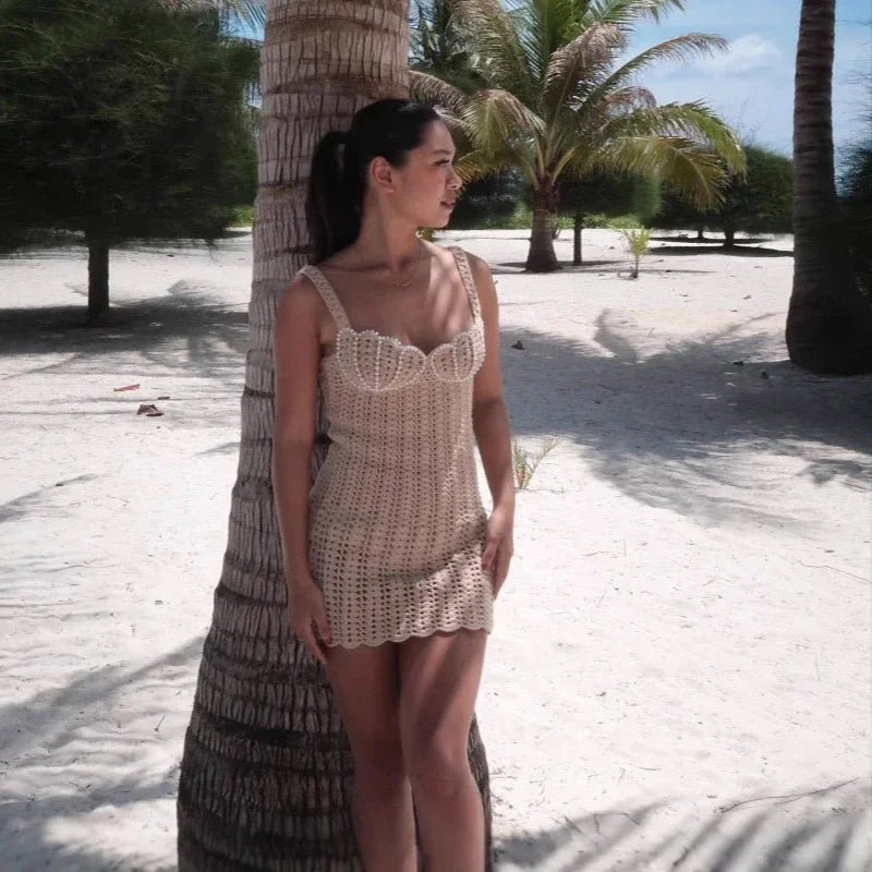 Miniabito Rosie in maglia con cut-out