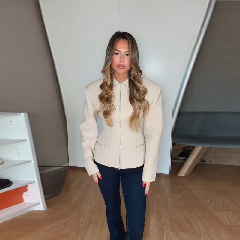 Sabine Taillierte Jacke mit Reißverschluss
